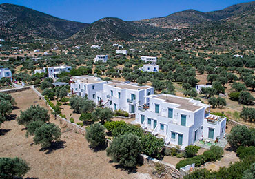 Edem hotel-appartements à Sifnos, photographie par drone